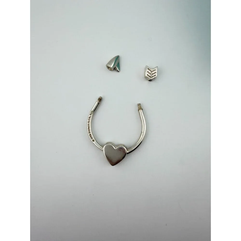 💘 Tiffany & Co. Be Mine Valentine U Keychain Key Holder Sterling Silver 1999